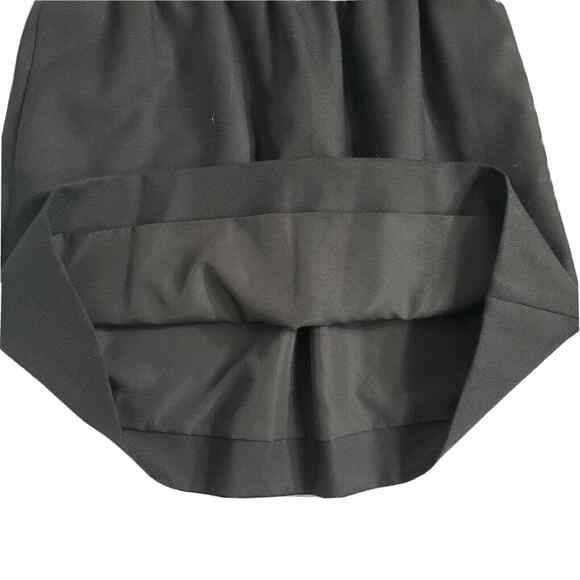 J. Crew Womens Skirt Size 00 Wool Sidewalk Black Lined Elastic Waist Pockets - Picture 5 of 8